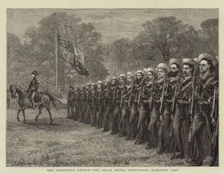 The Volunteer Review, the Royal Naval Volunteers Marching Past